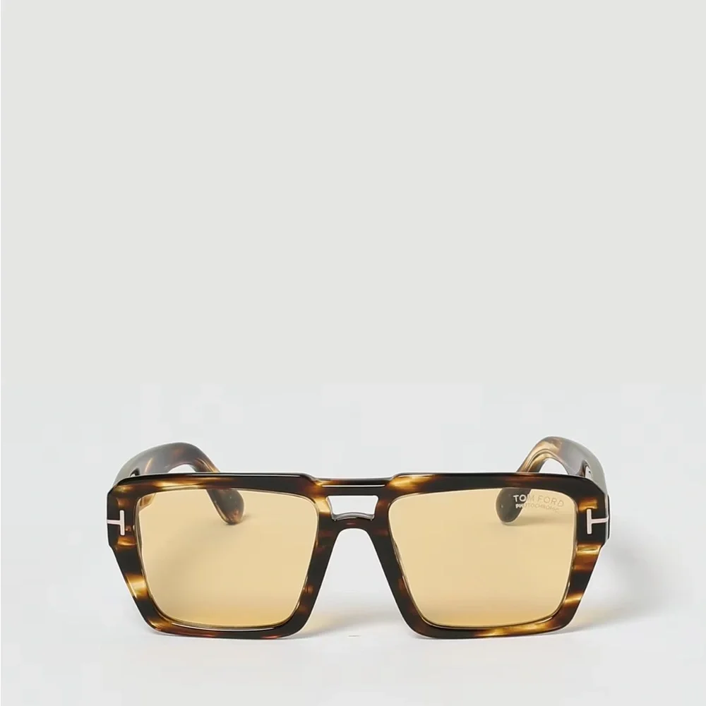 Tom Ford Redford Yellow Photochromatic Square Men's Sunglasses FT1153 52E 56.